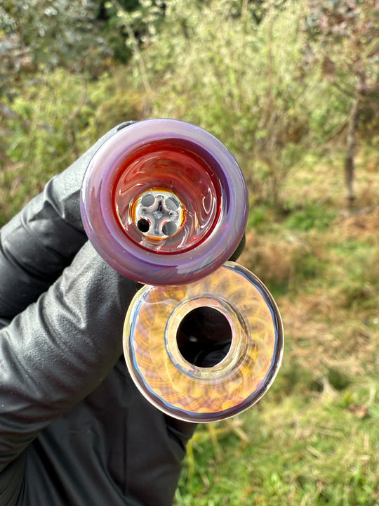 Empirical Glass Slide 14mm Fumicello - Amber Purple