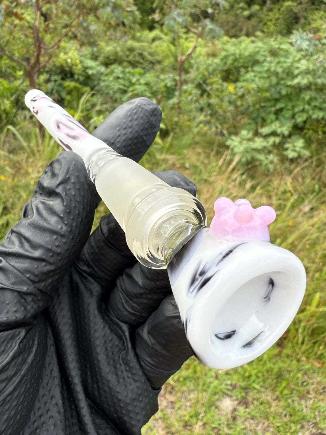 Jamie Clement Glass Collaboration Downstem/Slide - Cow Colour