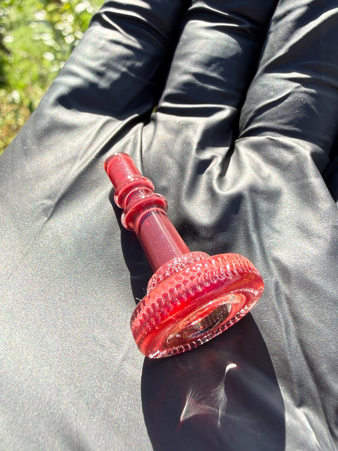 Yeti Glass Puffco Peak Dry Top/Joystick Set - Red Exotic