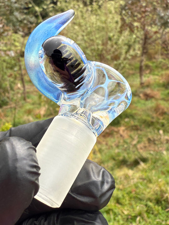 Alex Golovin Slide 18mm Horn Marble - Ghost/Blue Stardust/Jet Black