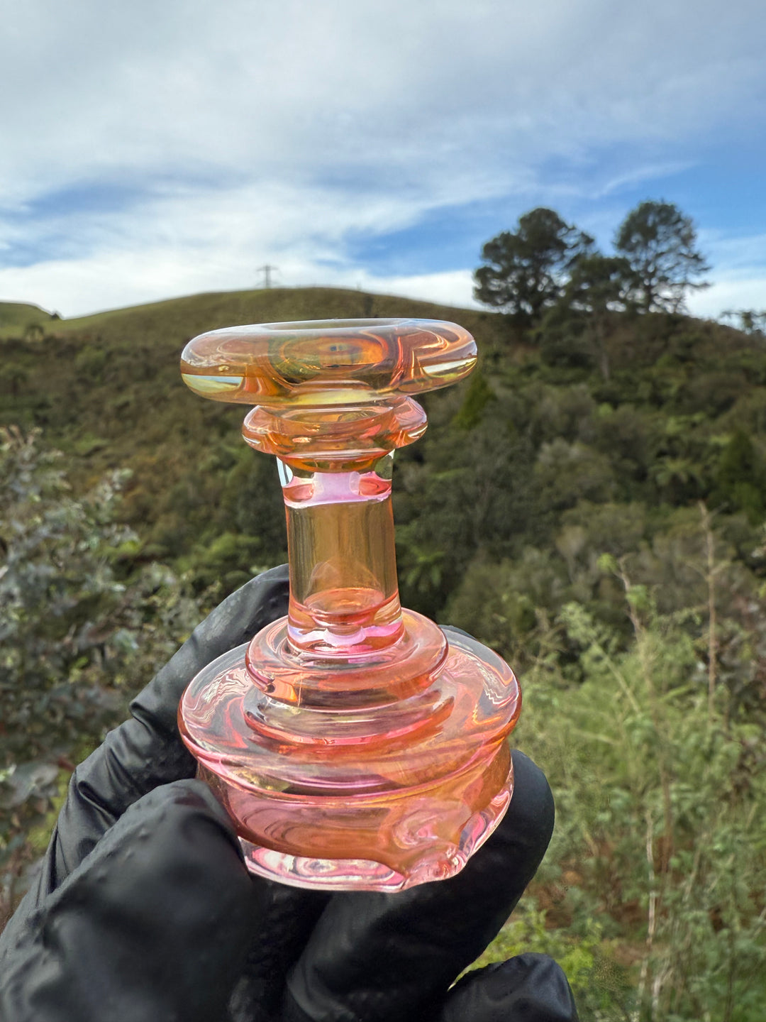 Yeti Glass Puffco Peak Dry Top - Gold Fumed #3