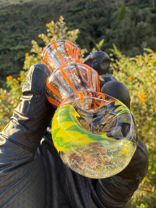 Green Thumb Bob Glass Spoon - Multicoloured/Wigwags #2