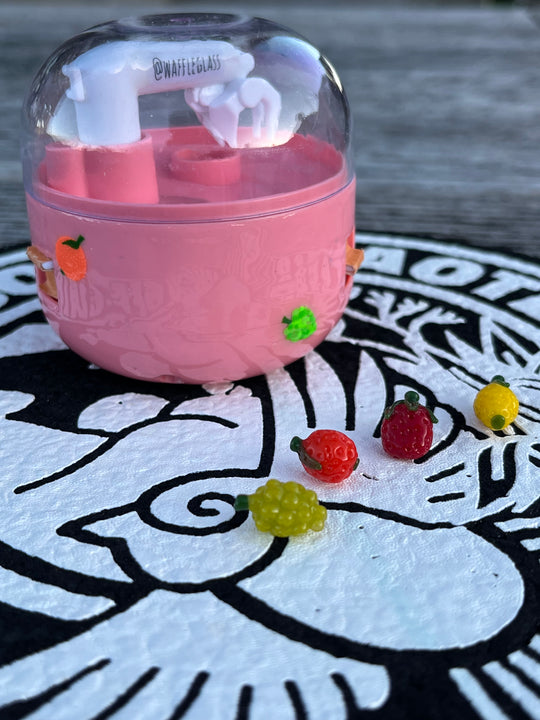 Waffle Glass Terp Pearl Claw Machine - Fruit Themed