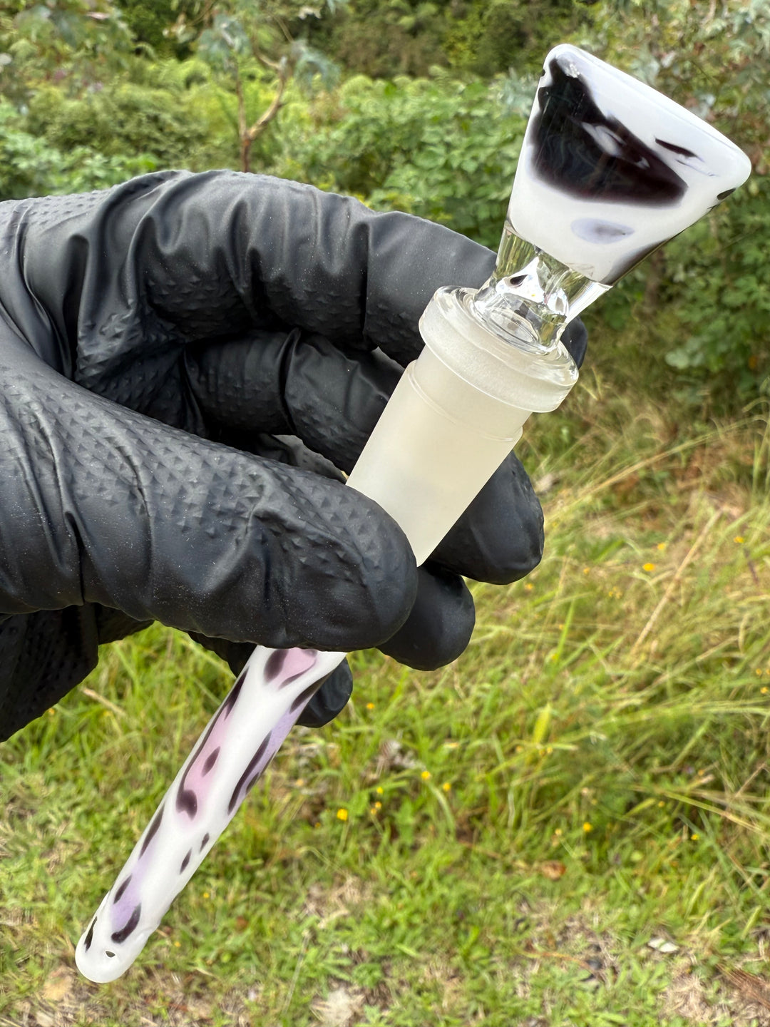 Jamie Clement Glass Collaboration Downstem/Slide - Cow Colour