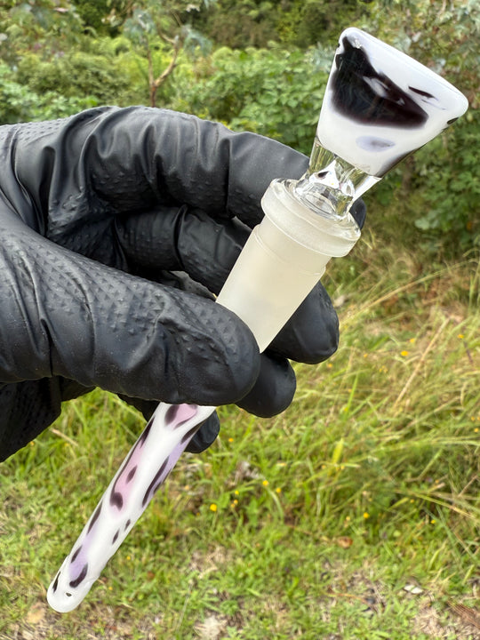 Jamie Clement Glass Collaboration Downstem/Slide - Cow Colour