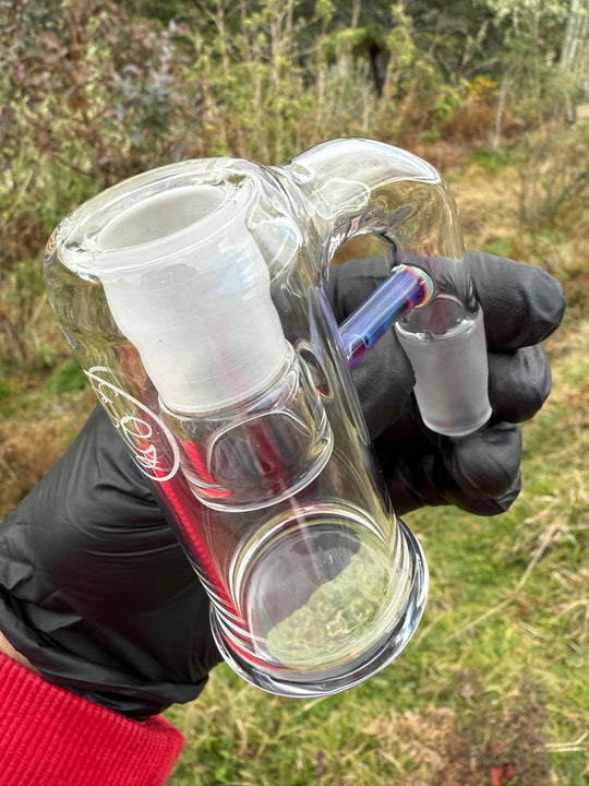 Empirical Glass Trash Can 18mm - Amber Purple