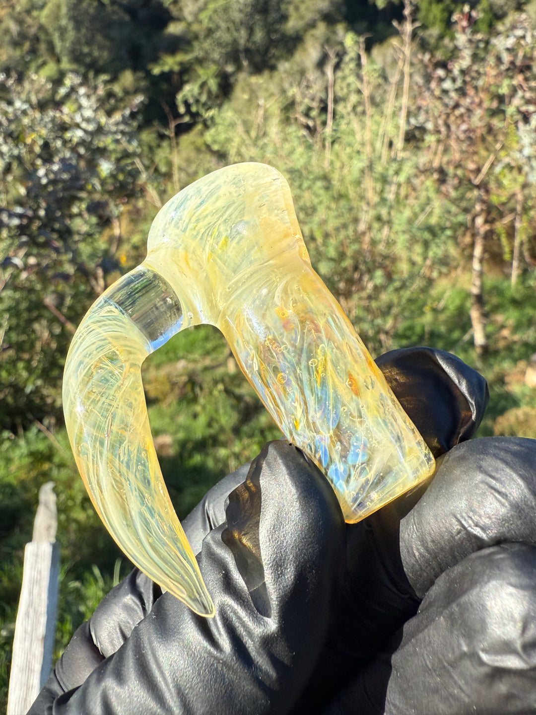 Jims Glass Blowing 18mm Chaos Slide - Silver Fumed