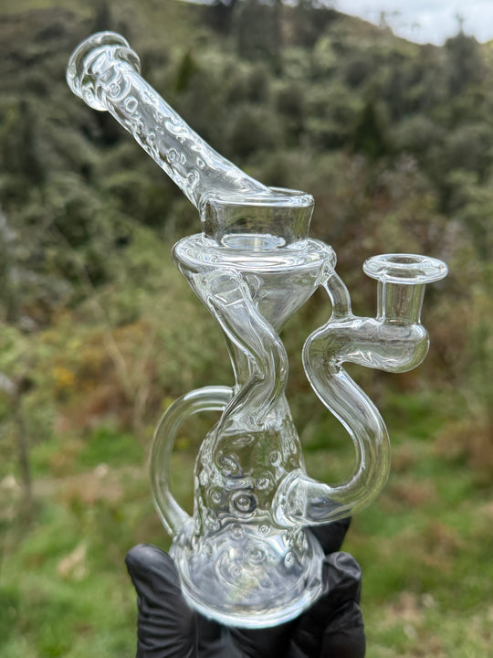 23Glass - Floating Body Klein Recycler Straight Neck