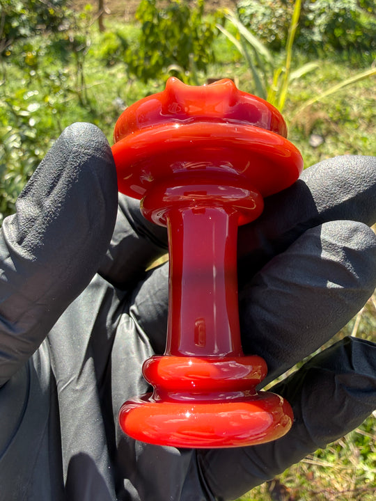 Yeti Glass Puffco Peak Dry Top/Joystick Set - Cad Red