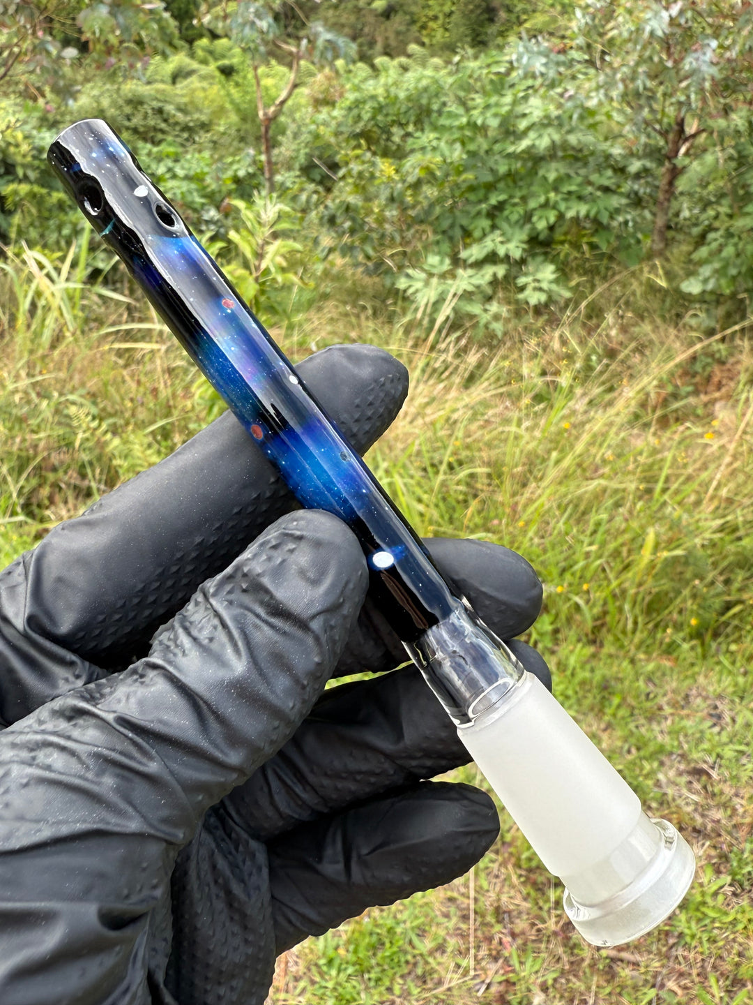 Jamie Clement Glass Collaboration Downstem - Galaxy #5