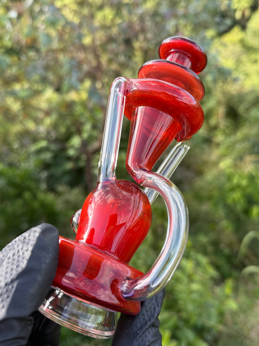 Uzzi Glass Puffco Double Uptake Klein Jammer  - Red