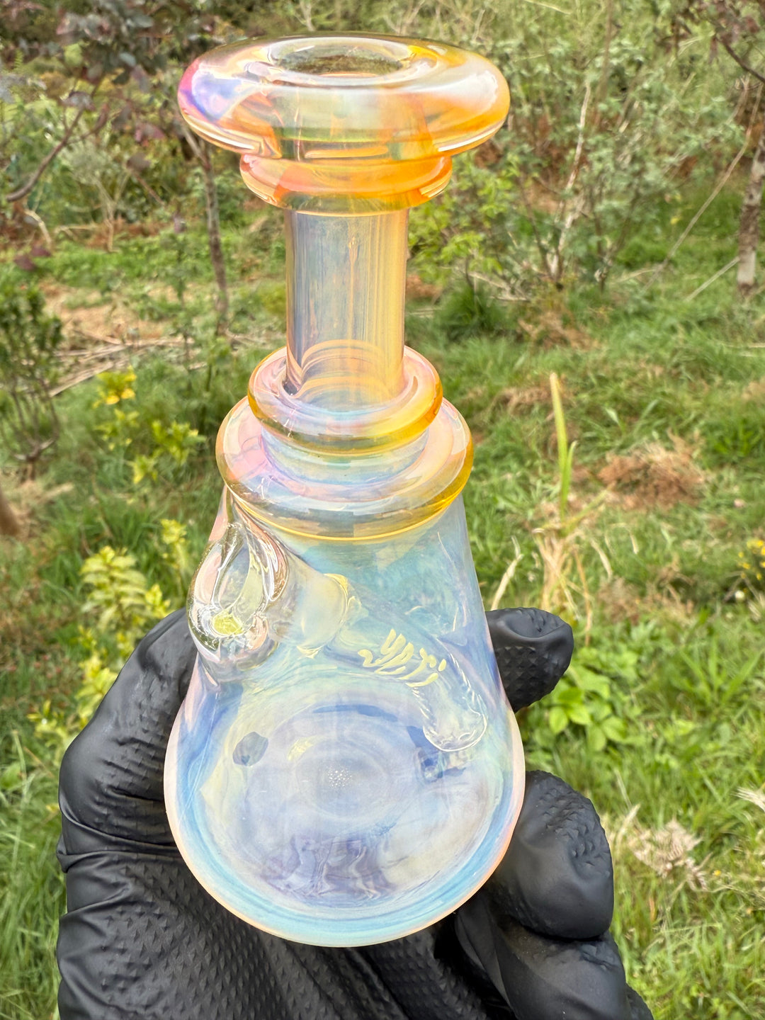 Yeti Glass Mini Jammer - Silver/Gold Fumed #2