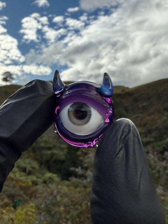 Jamie Clement Monster Eye Carb Cap - Gold Amethyst