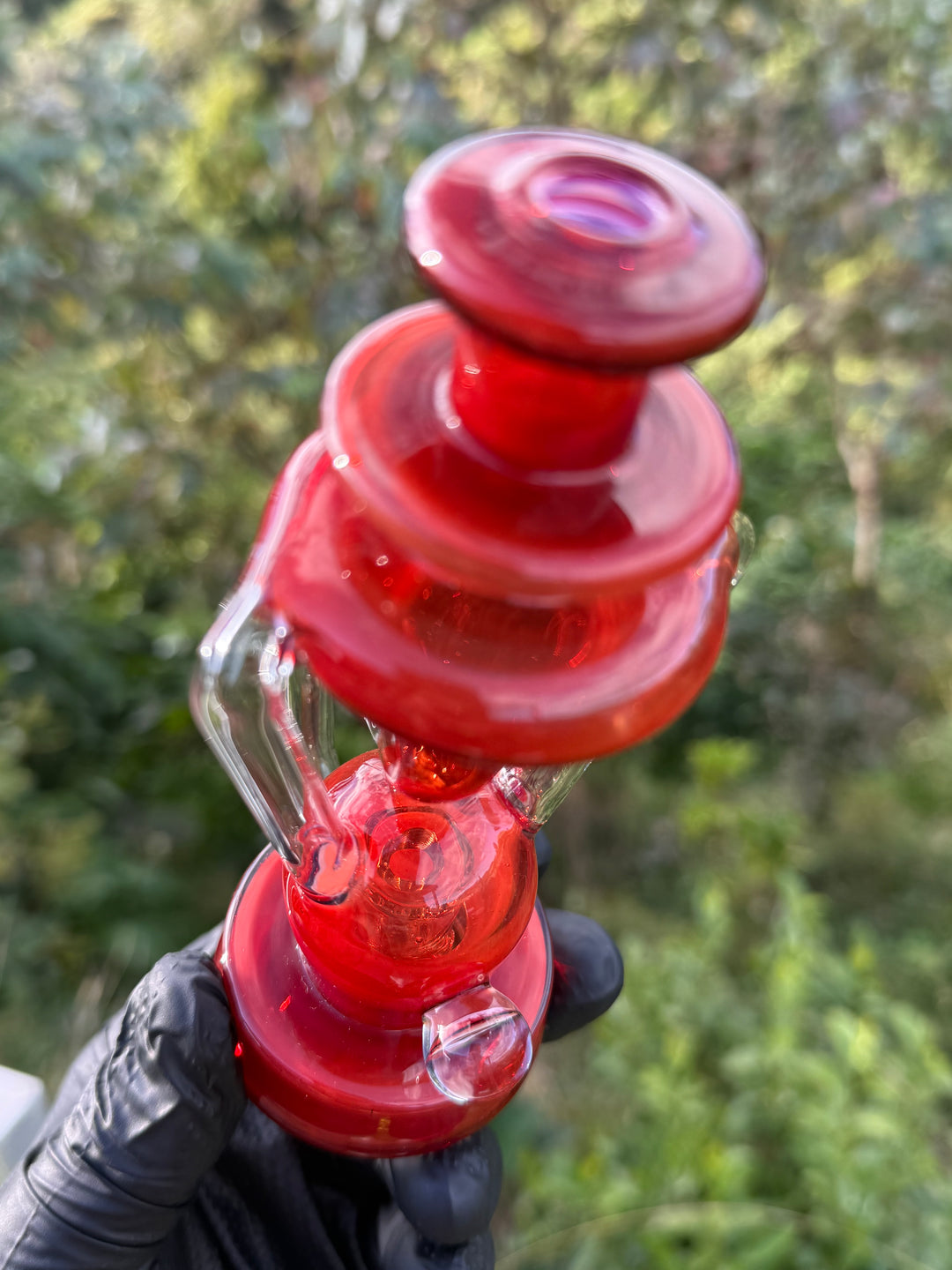 Uzzi Glass Puffco Double Uptake Klein Jammer  - Red