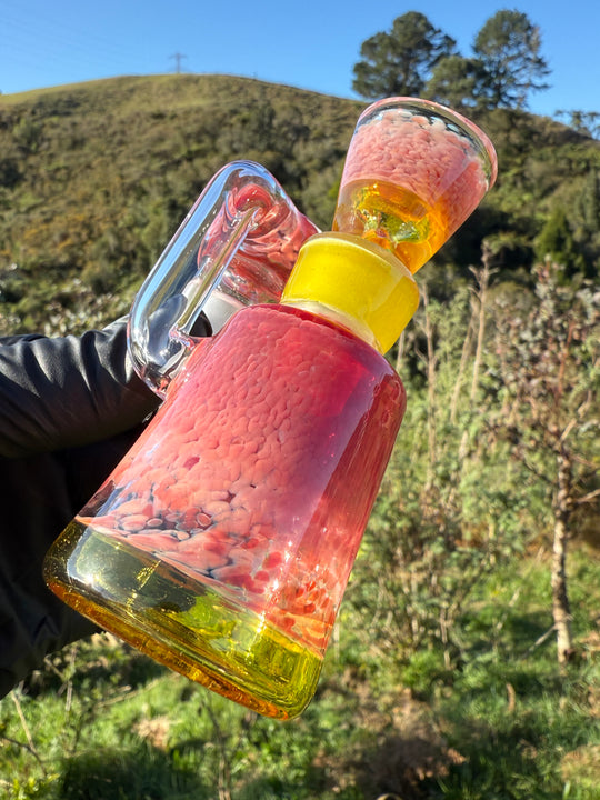 Jamie Clement Ash Catcher/Slide Set - Pheonix Frit/Yellow