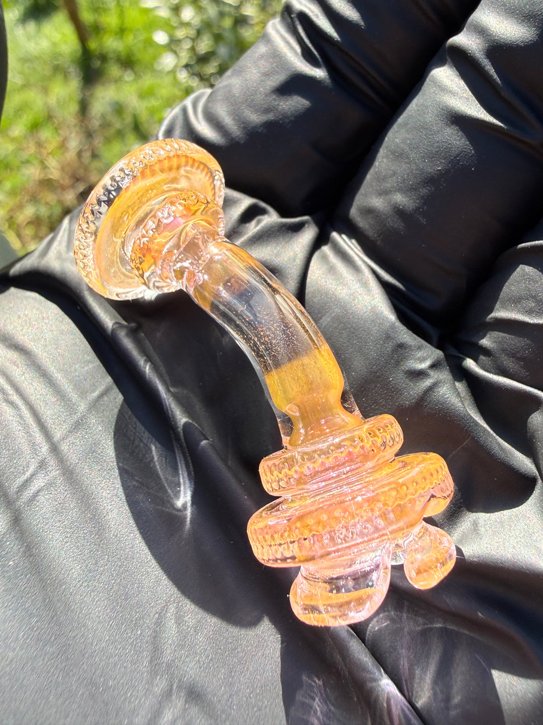 Yeti Glass Puffco Pivot Dry Top - Gold Fumed #1