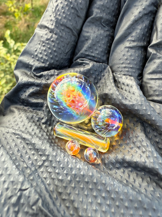 Polar Glass Dabber And Terp Slurper Set - Illuminati/Fumed