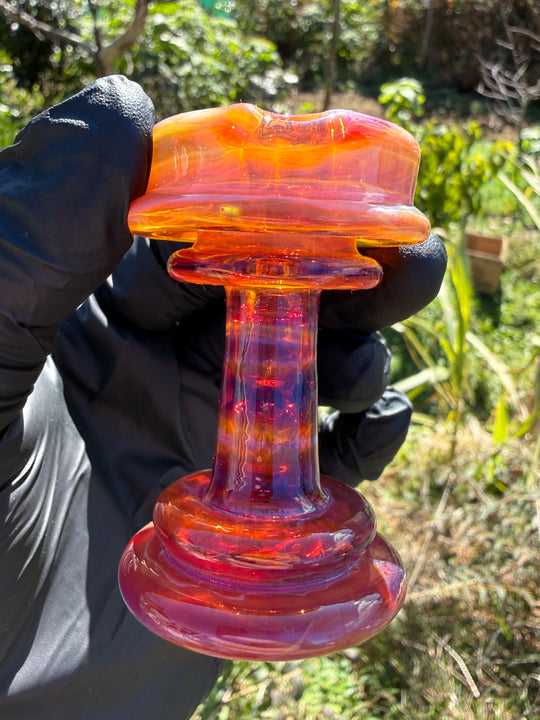 Yeti Glass Puffco Peak Dry Top - Amber Purple