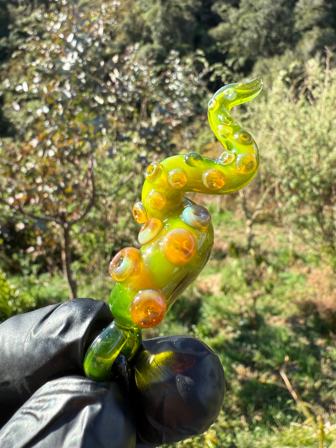 Jamie Clement Tentacle Pendant - Green Opal #1