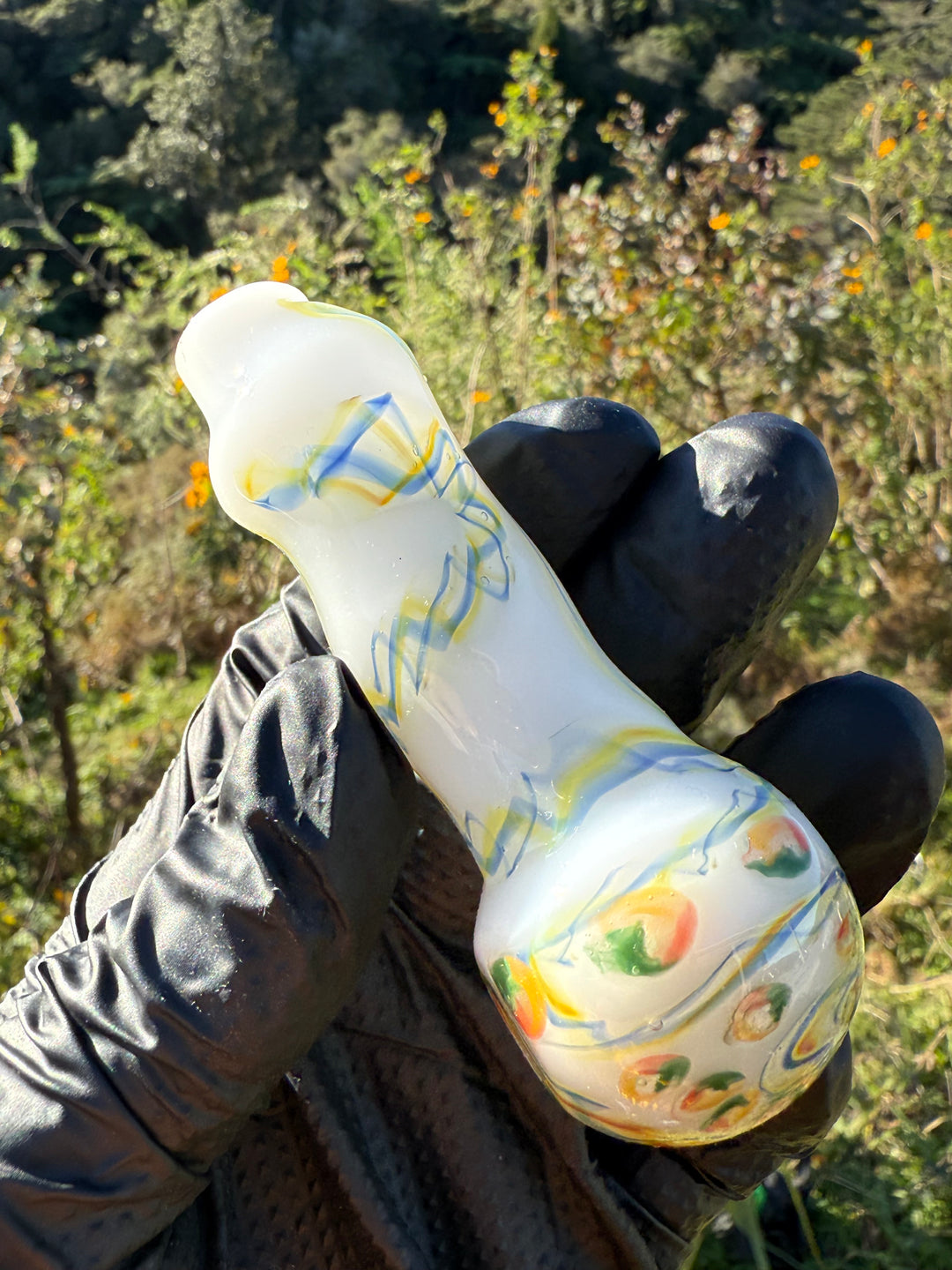 Green Thumb Bob Glass Spoon - White/Multicoloured #1