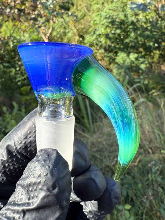 Uzzi Glass Two Tone Tubecycler Set - Green Energy/Sonic