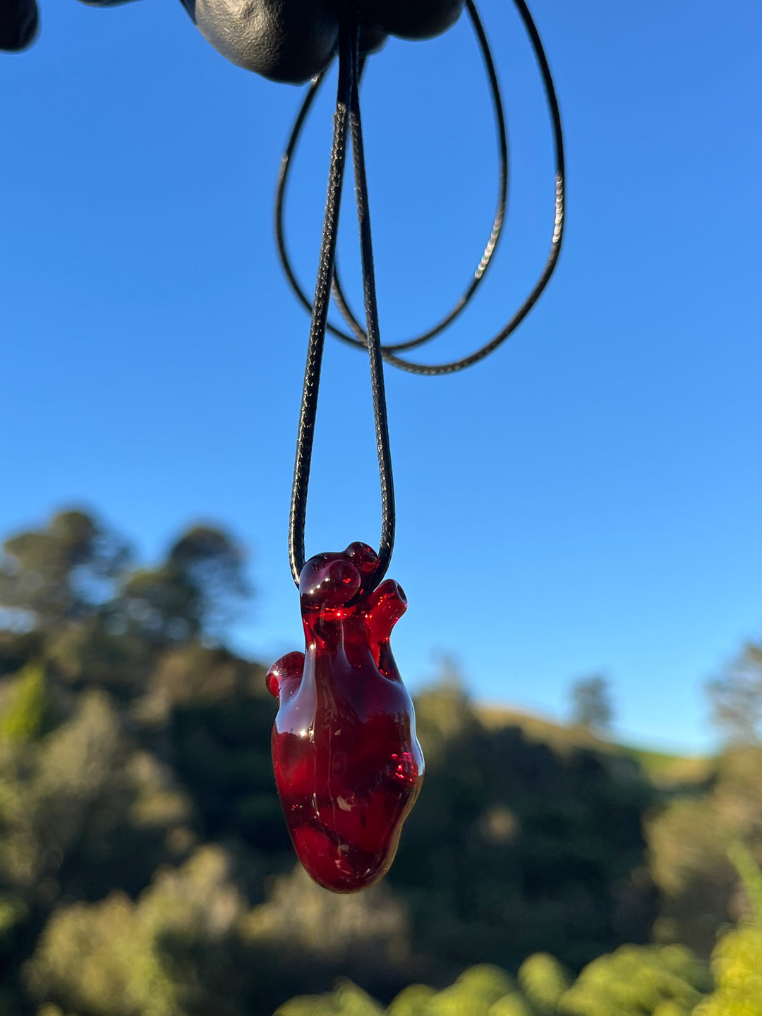 Jamie Clement Heart Pendant - Red Elvis