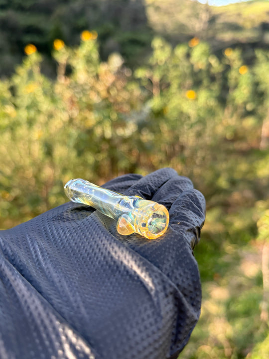 Kaigo Glass One Hitter - Gold/Silver Fumed #2