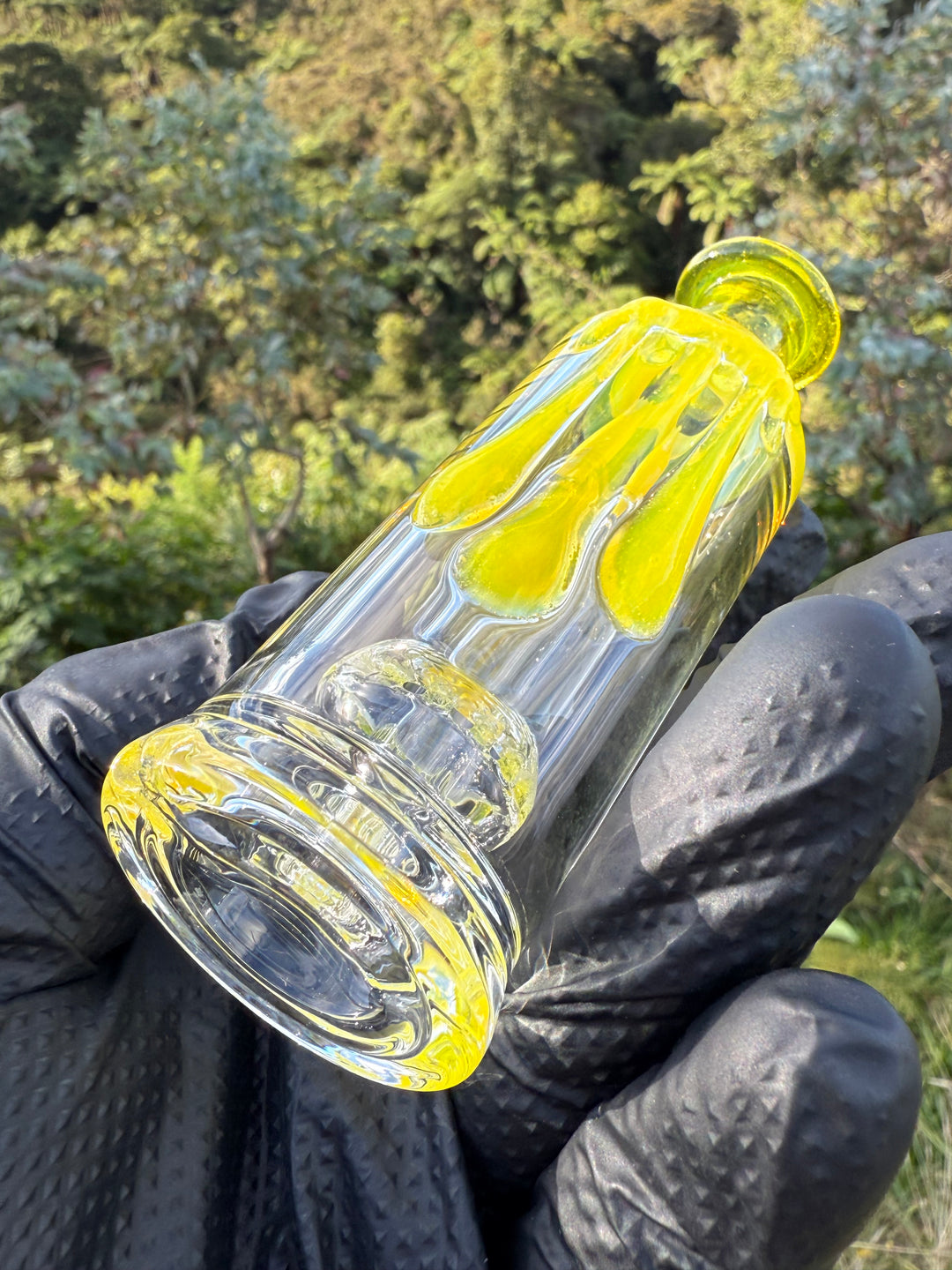 Uzzi Glass Puffco Drip Jammer  - Yellow Opal