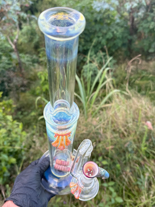 Uzzi Glass Double Stemline Set - Silver Fumed/Lokisdipity
