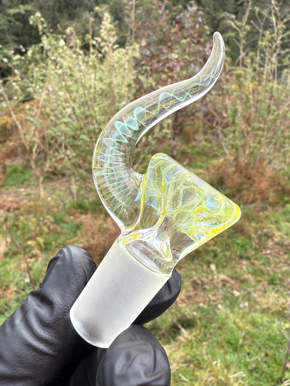 Alex Golovin Slide 18mm Up Horn - Yellow Slyme/Custom/UV