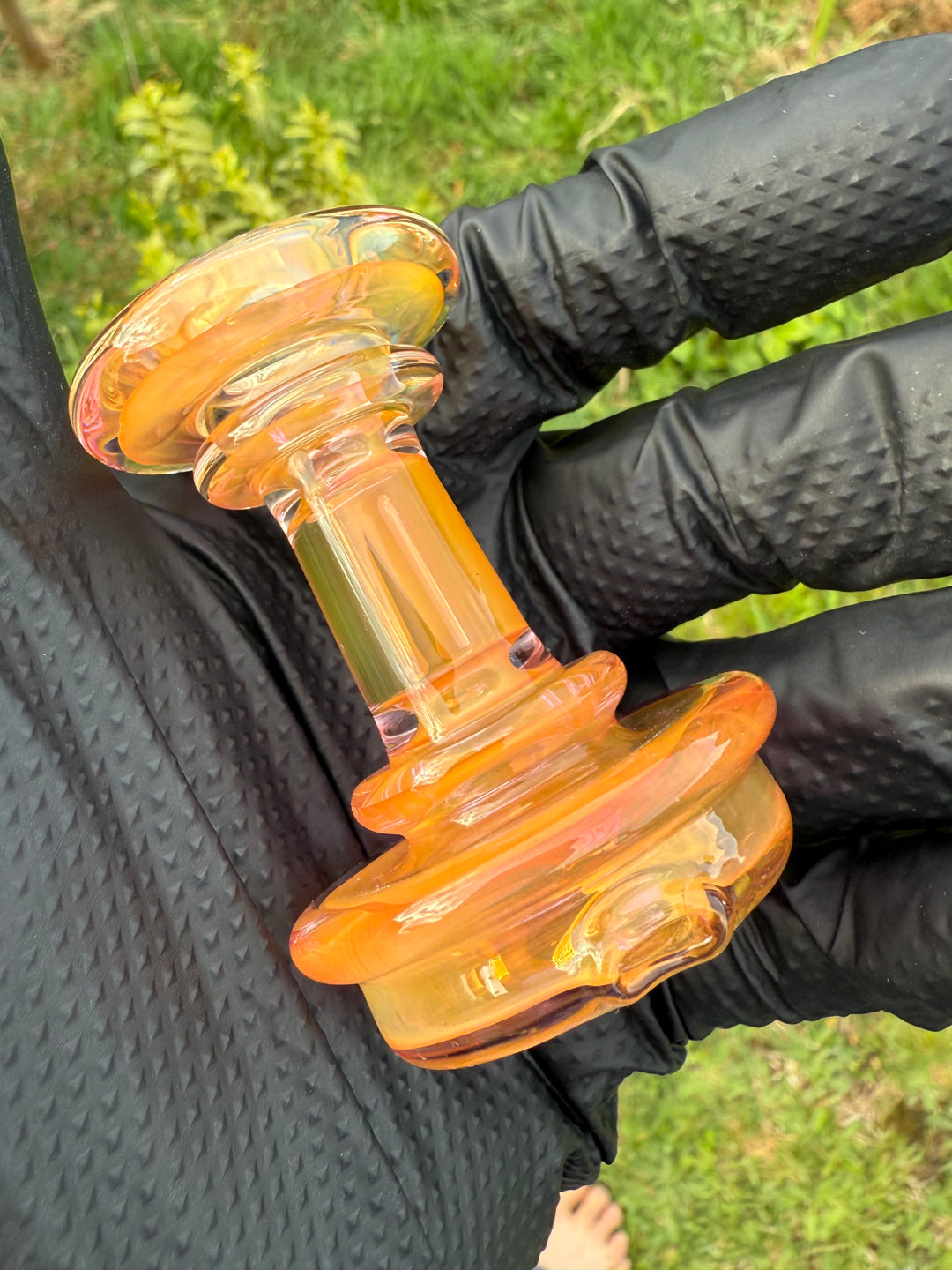 Yeti Glass Puffco Peak Dry Top - Gold Fumed #2