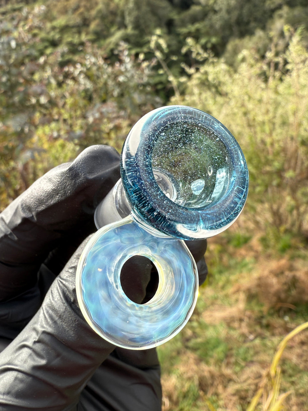 Empirical Glass Slide 14mm Fumicello - Blue Stardust