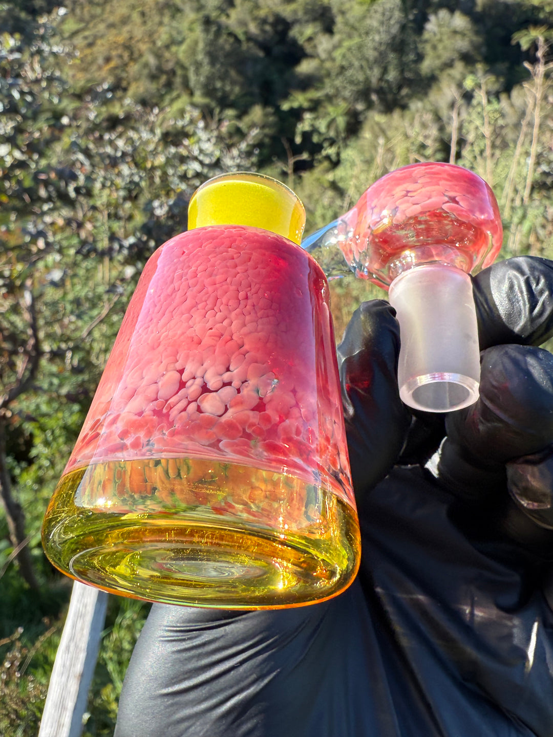 Jamie Clement Ash Catcher/Slide Set - Pheonix Frit/Yellow