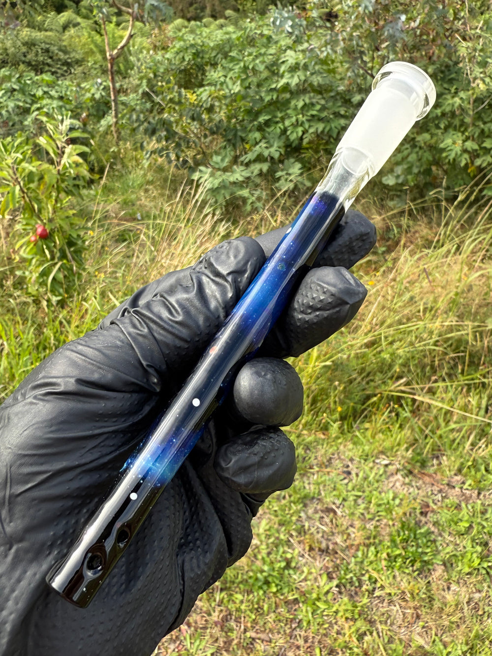 Jamie Clement Glass Collaboration Downstem - Galaxy #1