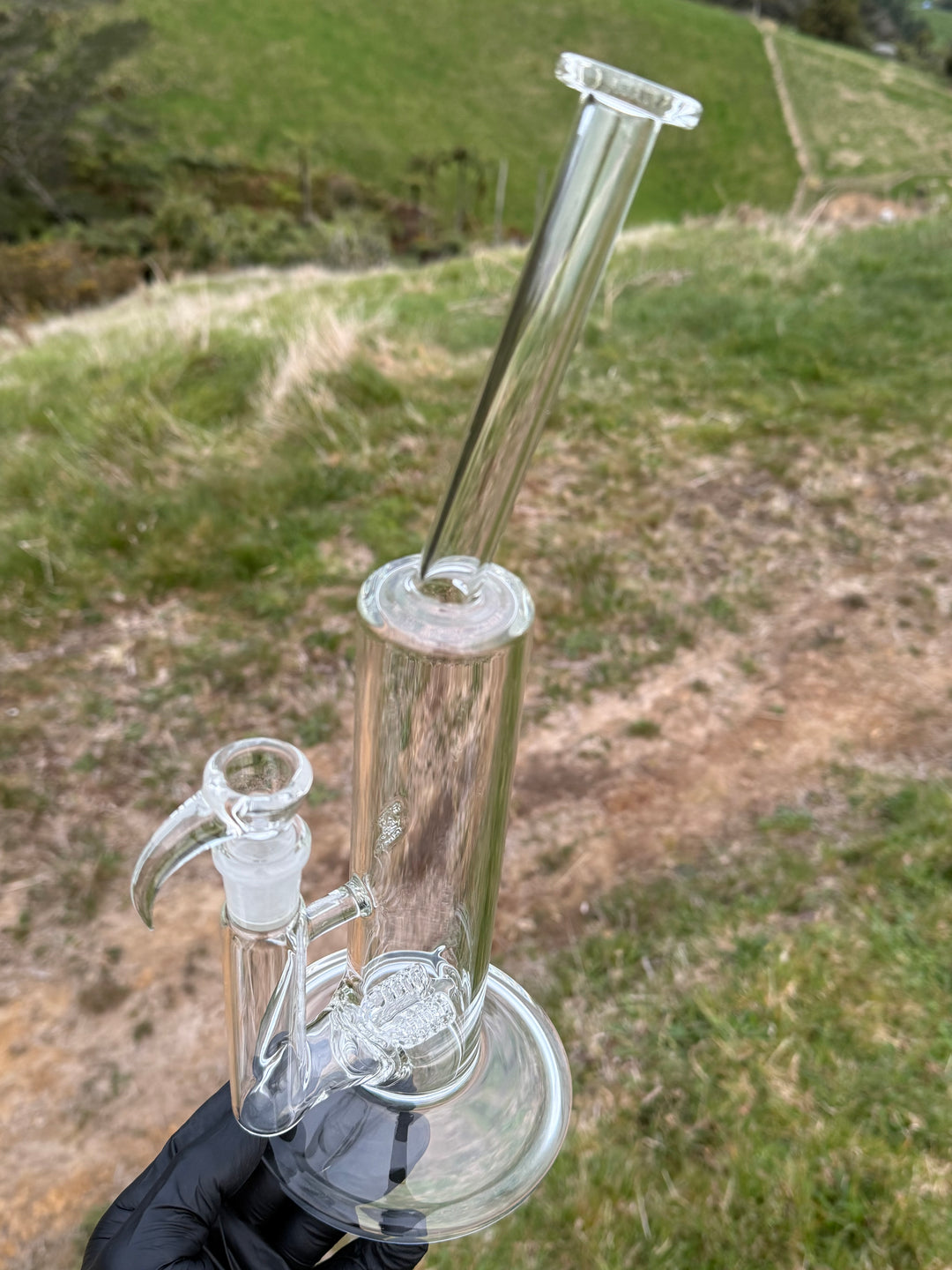 2K Triple Inline Bent Neck With Slide - Clear