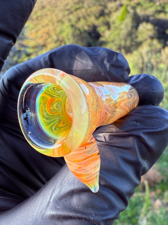 Jims Glass Blowing 14mm Slide - Gold Fumed