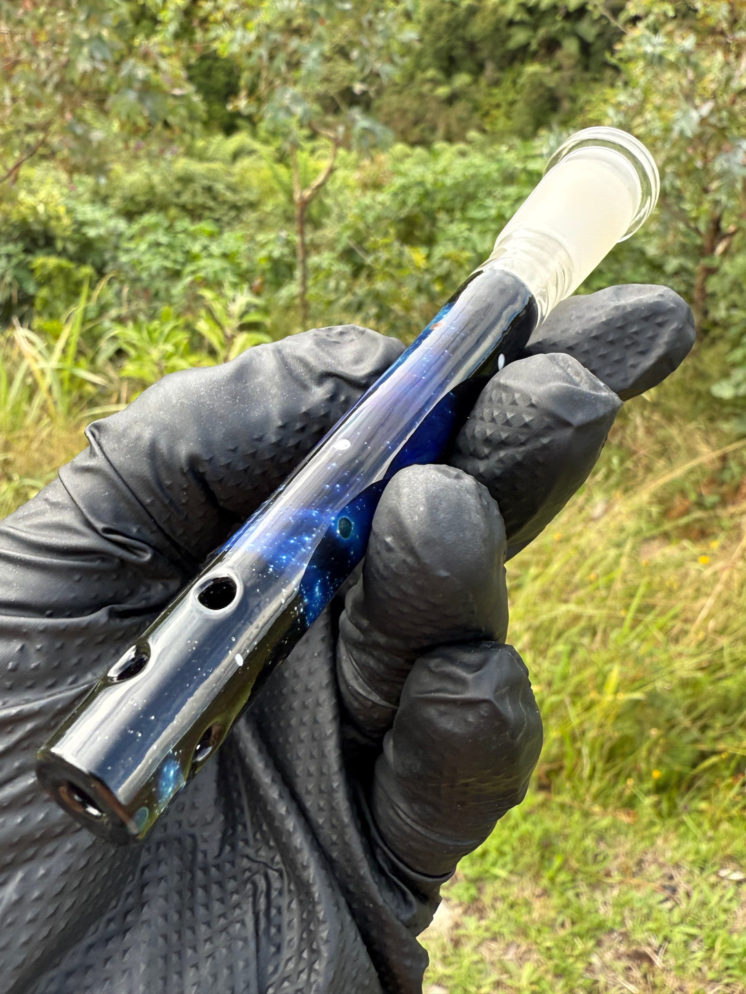 Jamie Clement Glass Collaboration Downstem - Galaxy #4