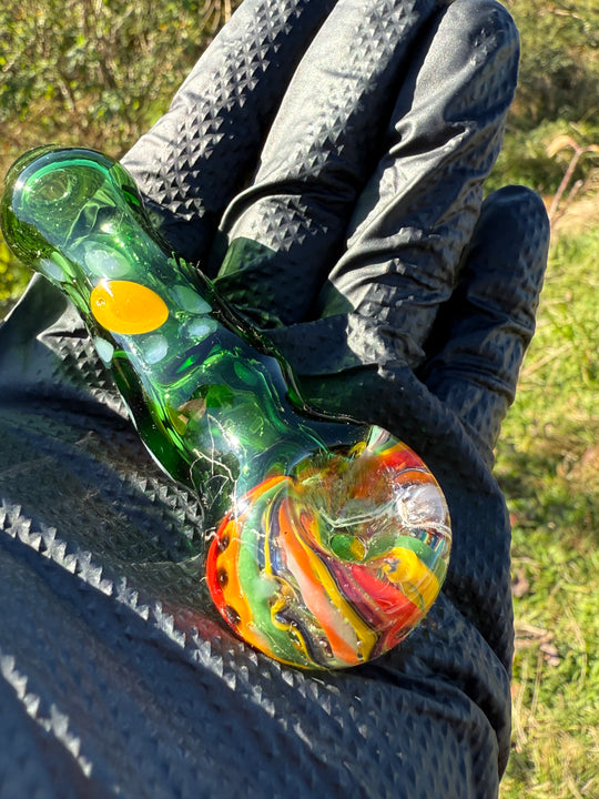 Green Thumb Bob Glass Spoon - Multicoloured #3