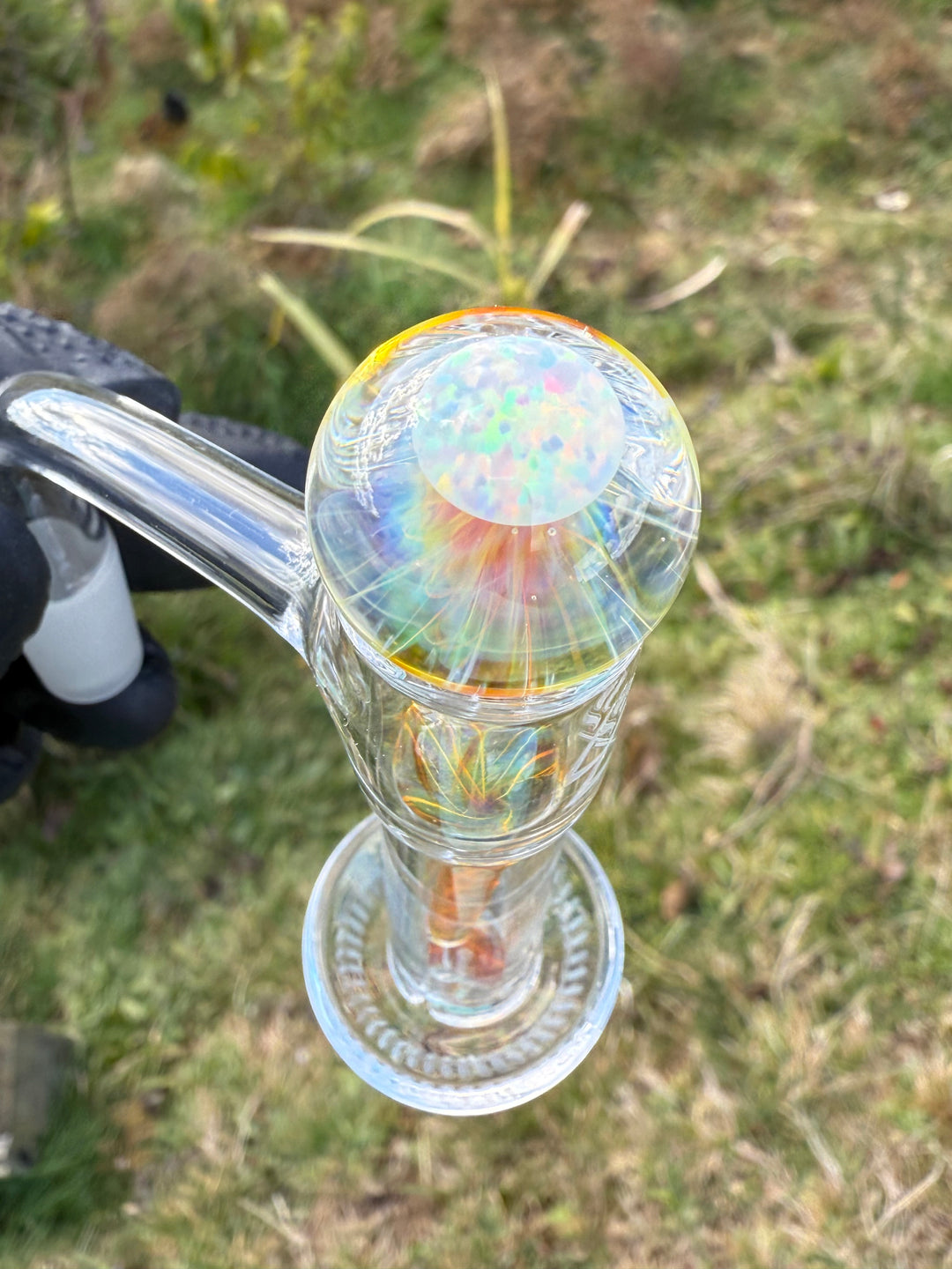 Polar Glass Terp Slurper Set With Opal - Fumed