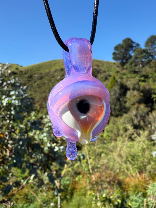 Jamie Clement Eye Pendant Drippy - Pink Slyme