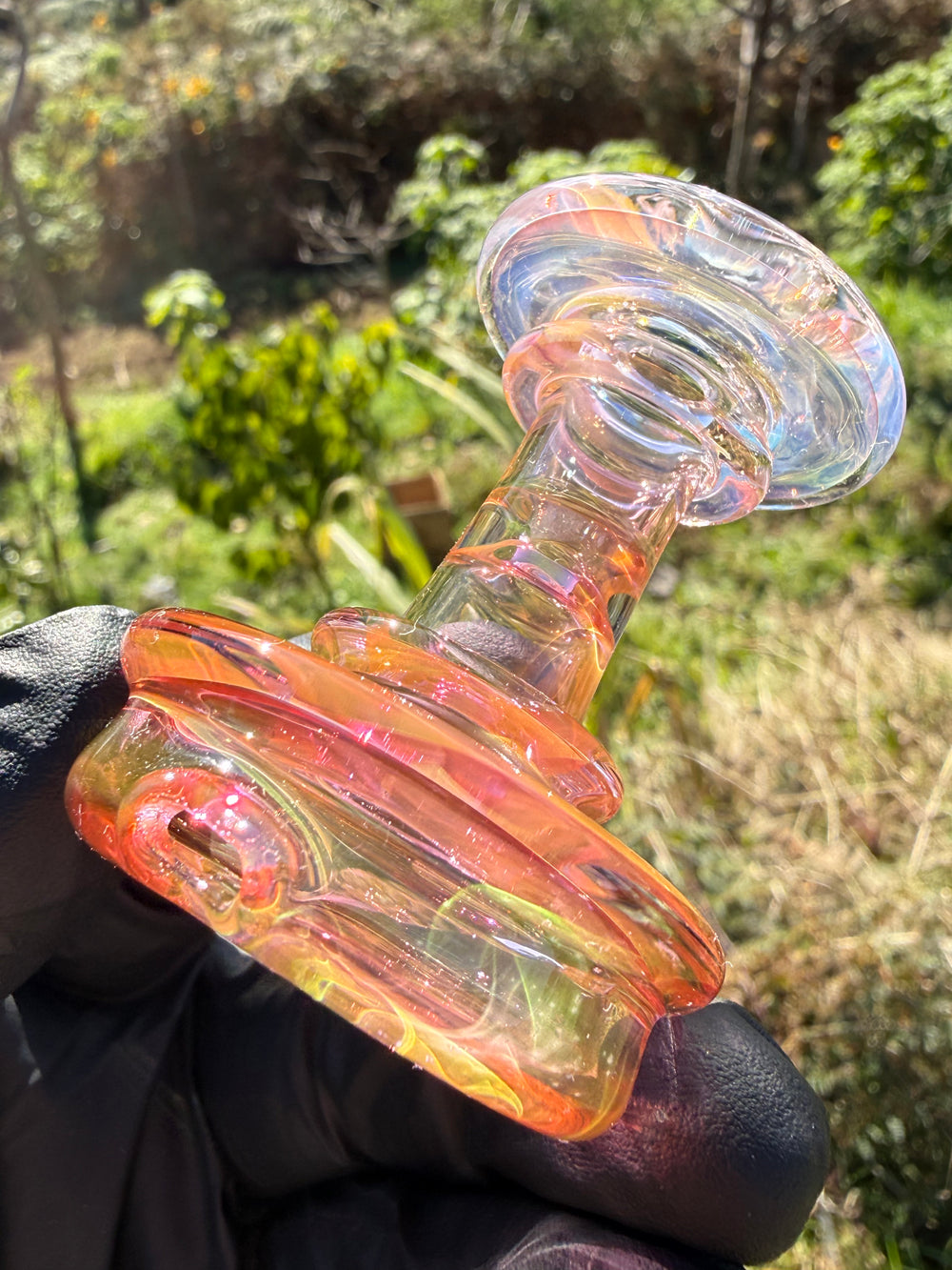 Yeti Glass Puffco Peak Dry Top - Gold Fumed #2