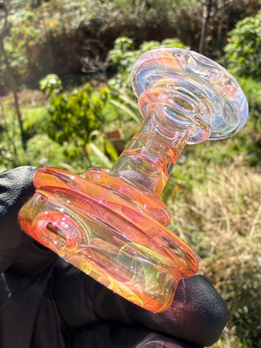 Yeti Glass Puffco Peak Dry Top - Gold Fumed #2