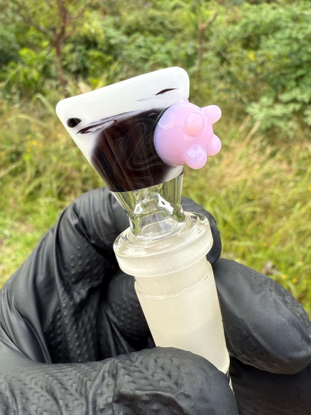 Jamie Clement Glass Collaboration Downstem/Slide - Cow Colour