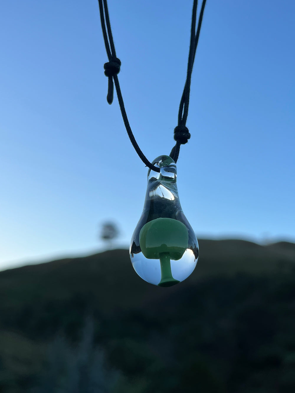 AUBORO Mushroom Pendant - Green #2