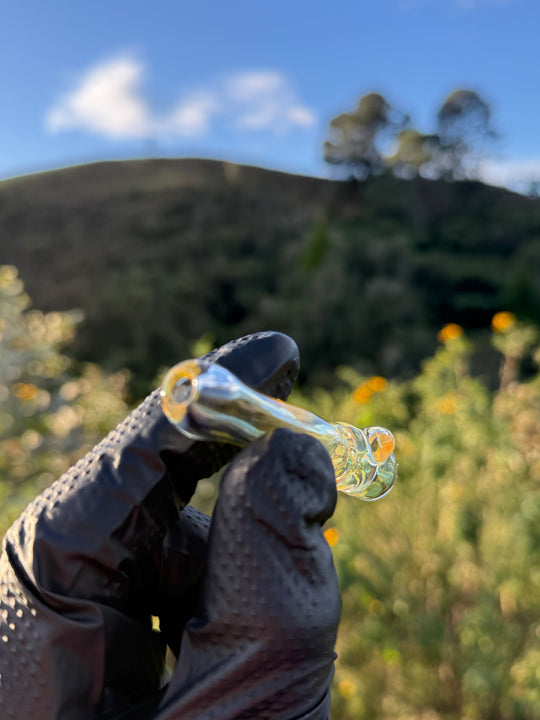 Kaigo Glass One Hitter - Gold/Silver Fumed #2