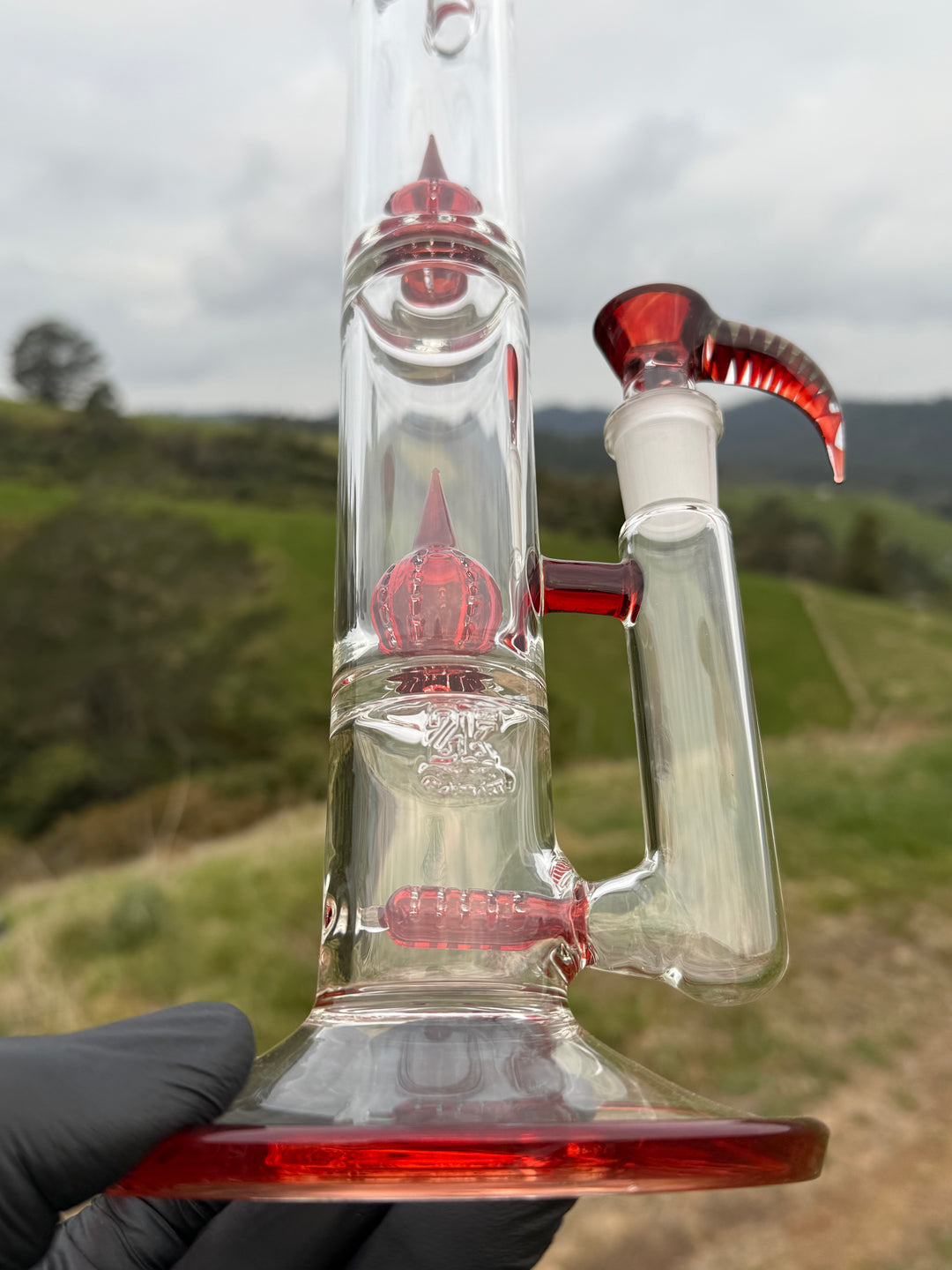 2K Double Inline To Double 360 Imperial Perc With Slide - Red Elvis