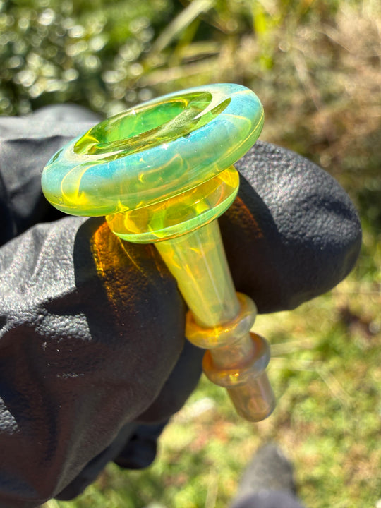 Yeti Glass Puffco Peak Joystick - Green Multi #2