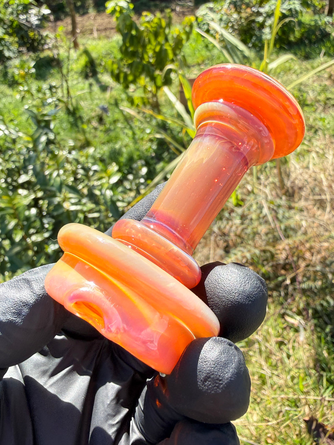 Yeti Glass Puffco Peak Dry Top/Joystick Set - Triple Passion