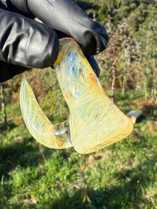 Jims Glass Blowing 18mm Chaos Slide - Silver Fumed