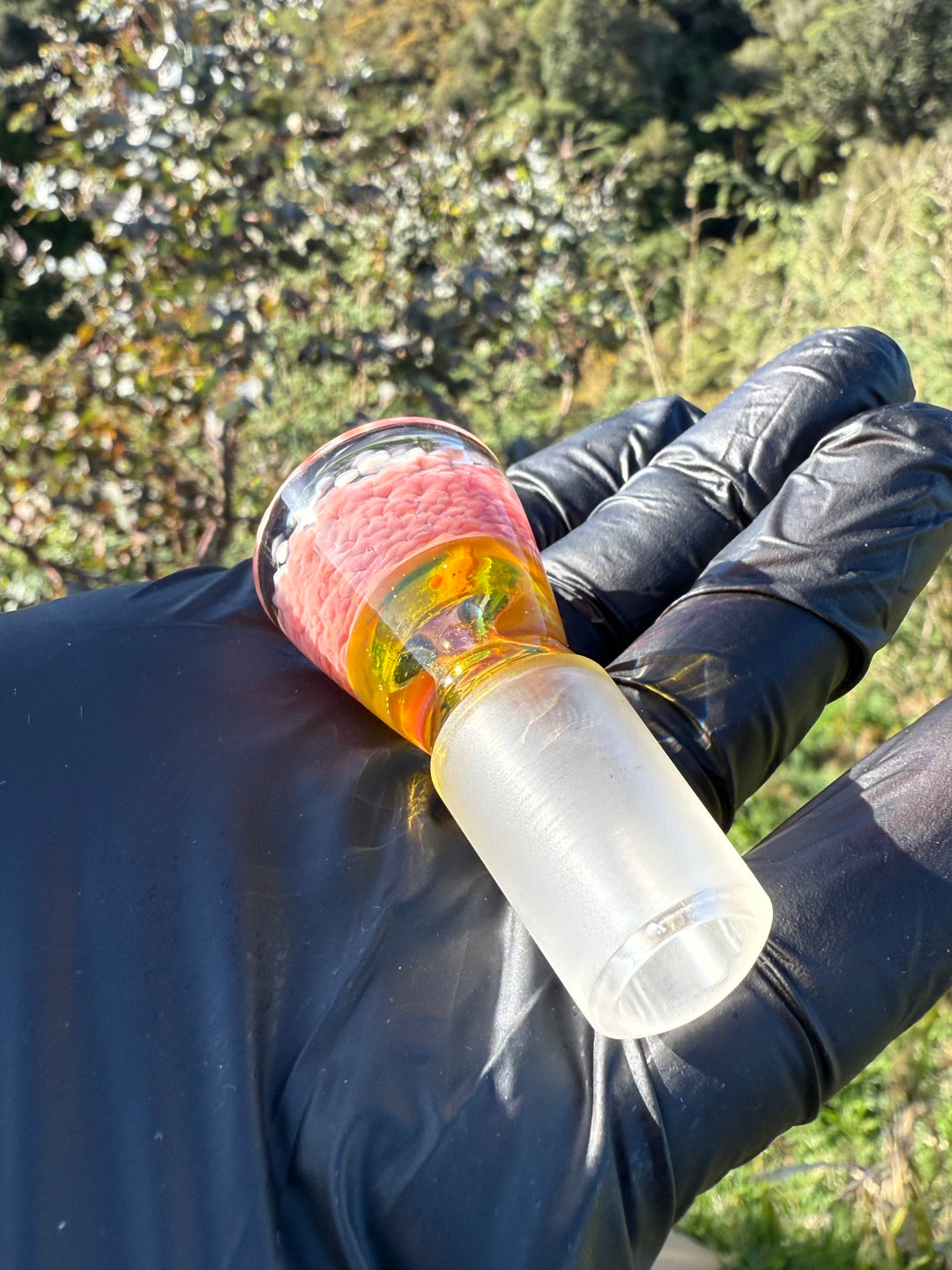 Jamie Clement Ash Catcher/Slide Set - Pheonix Frit/Yellow